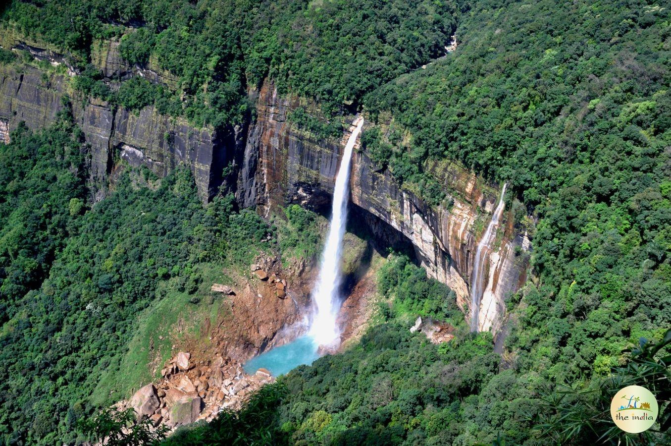 Nohkalikai Fall Cherrapunji (Sohra)