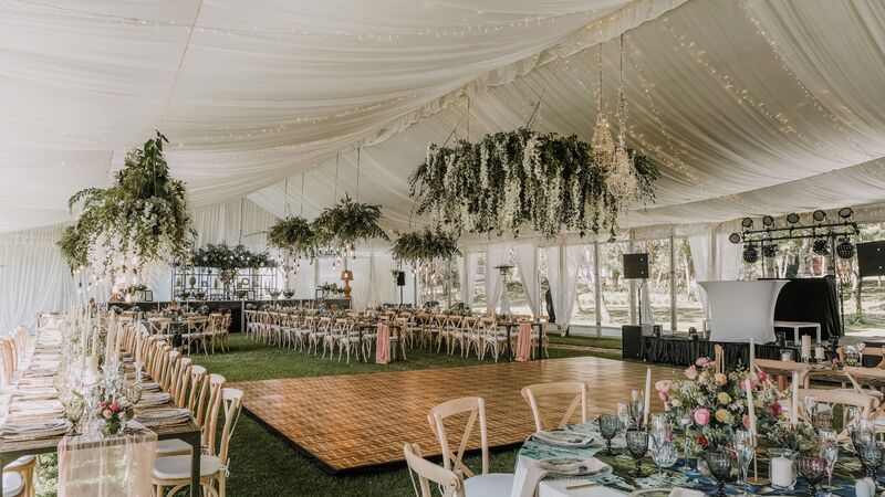 stylish wedding decoration featuring luxurious floral arrangements